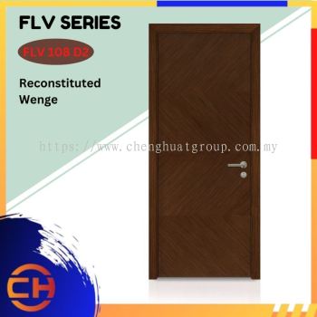 FLV Series are doors that conveys a fresh and simple look for designing modern interiors Reconstituted Wenge FLV 108 D2