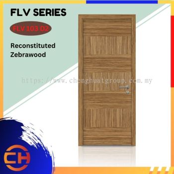 FLV Series are doors that conveys a fresh and simple look for designing modern interiors Reconstituted Zebrawood FLV 103 D2