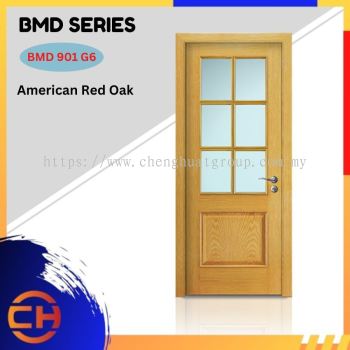 BMD Series are doors that conveys a fresh and simple look for designing modern interiors BMD 901 G6 American Red Oak