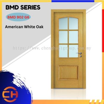 BMD Series are doors that conveys a fresh and simple look for designing modern interiors BMD 902 G6 American White Oak