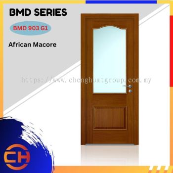 BMD Series are doors that conveys a fresh and simple look for designing modern interiors BMD 903 G1 African Macore