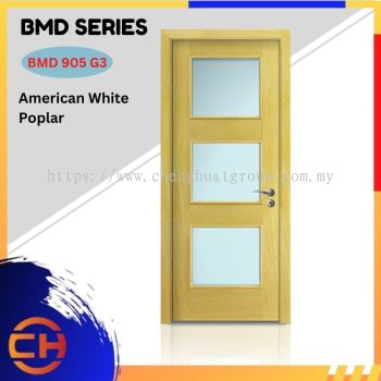 BMD Series are doors that conveys a fresh and simple look for designing modern interiors BMD 905 G3 American White Poplar