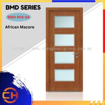 BMD Series are doors that conveys a fresh and simple look for designing modern interiors BMD 906 G4 African Macore