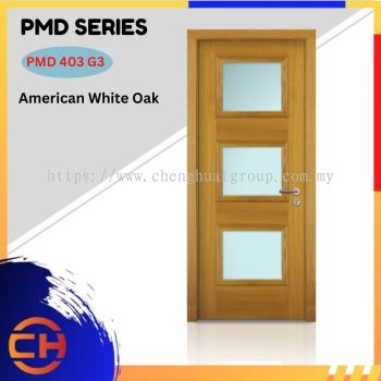 PMD Series are doors that conveys a fresh and simple look for designing modern interiors PMD 403 G3 American White Oak