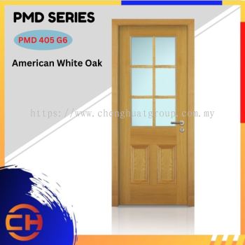 PMD Series are doors that conveys a fresh and simple look for designing modern interiors PMD 405 G6 American White Oak