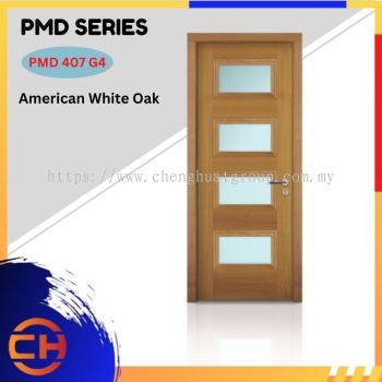 PMD Series are doors that conveys a fresh and simple look for designing modern interiors PMD 407 G4 American White Oak