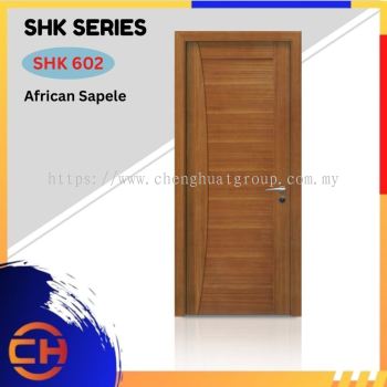 SHK Series are doors that conveys a fresh and simple look for designing modern interiors SHK 602 African Sapele