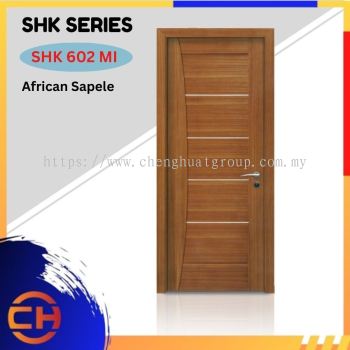 SHK Series are doors that conveys a fresh and simple look for designing modern interiors SHK 602 MI African Sapele