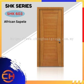 SHK Series are doors that conveys a fresh and simple look for designing modern interiors SHK 603 African Sapele