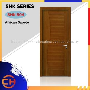 SHK Series are doors that conveys a fresh and simple look for designing modern interiors SHK 604 African Sapele