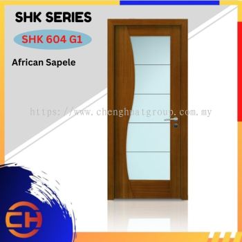 SHK Series are doors that conveys a fresh and simple look for designing modern interiors SHK 604 G1 African Sapele