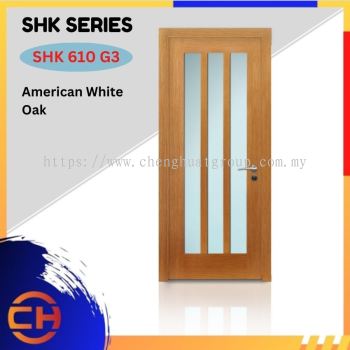 SHK Series are doors that conveys a fresh and simple look for designing modern interiors SHK 610 G3 American White Oak