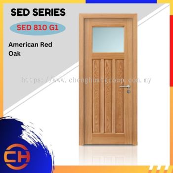 SED Series are doors that conveys a fresh and simple look for designing modern interiors SED 810 G1 American Red Oak