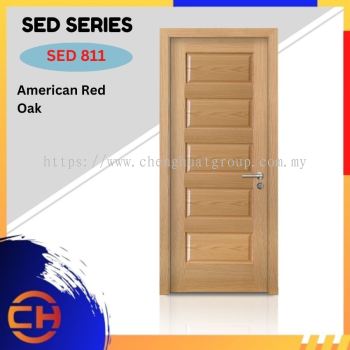 SED Series are doors that conveys a fresh and simple look for designing modern interiors SED 811 American Red Oak