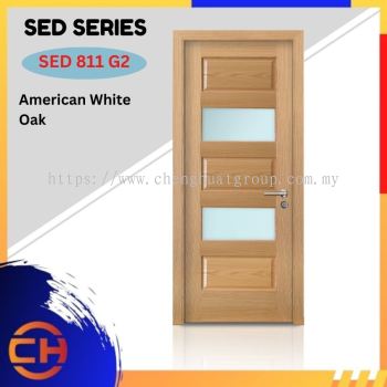 SED Series are doors that conveys a fresh and simple look for designing modern interiors SED 811 G2 American White Oak