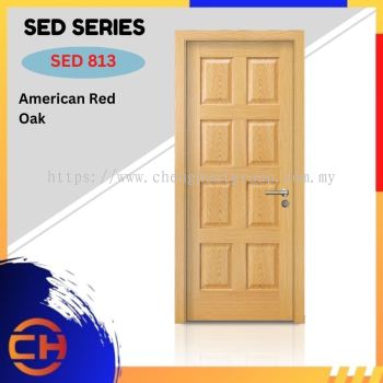 SED Series are doors that conveys a fresh and simple look for designing modern interiors SED 813 American Red Oak