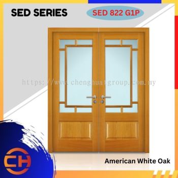 SED Series are doors that conveys a fresh and simple look for designing modern interiors SED 822 G1P American White Oak