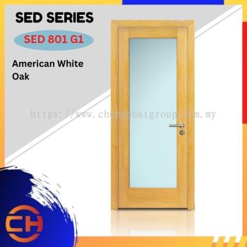 SED Series are doors that conveys a fresh and simple look for designing modern interiors SED 801 G1 American White Oak