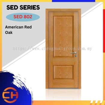 SED Series are doors that conveys a fresh and simple look for designing modern interiors SED 802 American Red Oak