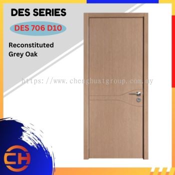 DES Series are doors that conveys a fresh and simple look for designing modern interiors DES 706 D10 Reconstituted Grey Oak