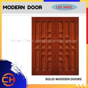 SOLID WOODEN  DOORS UD 34DL MODERN DOOR