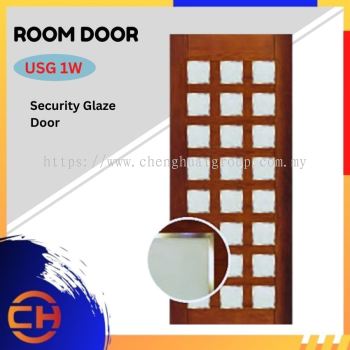 SECURITY GLAZE DOORS USG 1W MODERN DOOR | ROOM DOOR