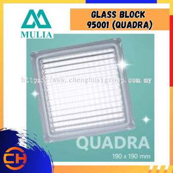 Glass Block 95001 (Quadra) - 190mm x 190mm x 95mm (6pcs/ctn)