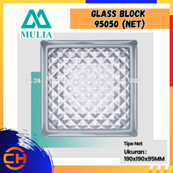 Glass Block 95050 (Net) - 190mm x 190mm x 95mm (6pcs/ctn)