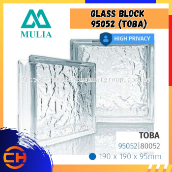 Glass Block 95052 (Toba) - 190mm x 190mm x 95mm (6pcs/ctn)