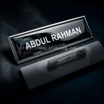 Name Tag with Pin