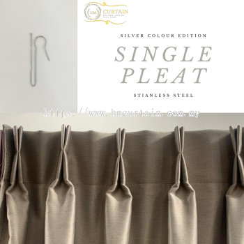 Single Pleat (Stainless Steel/Silver)