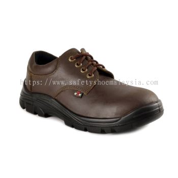 Black Hammer Low Cut with Shoelace Safety Shoe BH-1002-SR-BRW