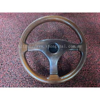 TYPE WOOD COLOUR STEERING WHEEL WHEEL FOR K-CAR (11INCH)(NO WARRANTY SABAH DAN SARAWAK)