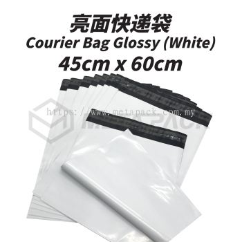 Courier Bag Glossy White 45cm x 60cm