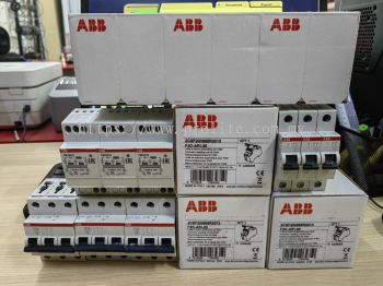 ABB AUTO RESET 30 SEC CW TRANSFORMER, ELCB 4 POLE 63A 300MA, MCB 3 POLE 63A 10KA & MCB 1 POLE 6A 6KA