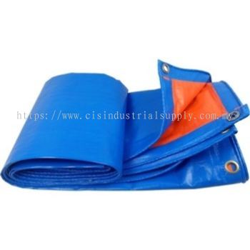 PE Tarpaulin Orange & Blue Sheet