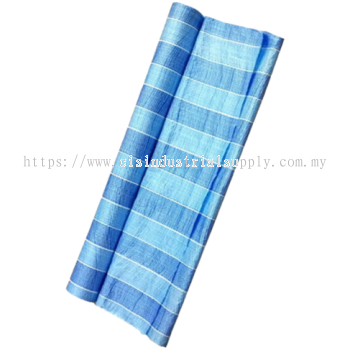 PE Tarpaulin White & Blue Canvas Roll