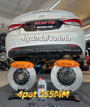 Hyundai Sonata Brembo Brake Kit 4 Pot 355MM