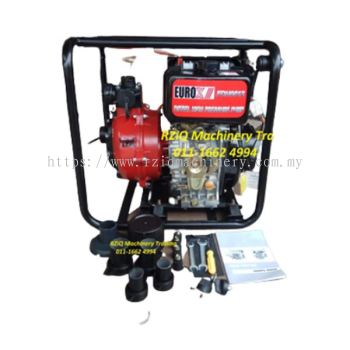 RZiQ [Pam Air Bukit] EUROX 3" High Pressure 10HP Diesel Water Pump Fire Fighting Pump Battery Key Start