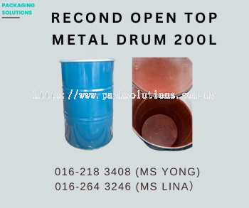 Used Open Top Metal Drum-200L