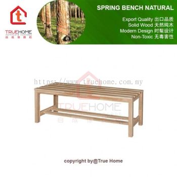 SPRING 120CM Bench Chair Solid Rubber Wood