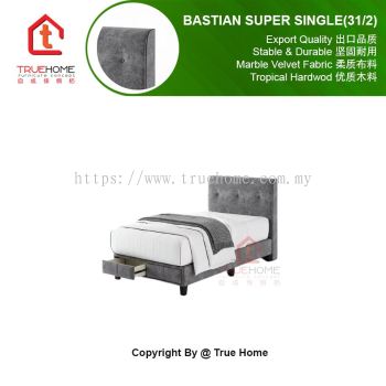 BASTIAN Super Single 3.5FT Bedfarme(With 2 Drawer)