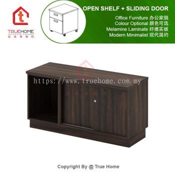 Open Shelf + Sliding Door