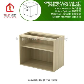 Open Shelf Low Cabinet (Without Top & Base)