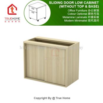 Sliding Door Low Cabinet (Without Top & Base)