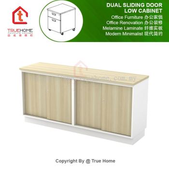 Dual Sliding Door Low Cabinet