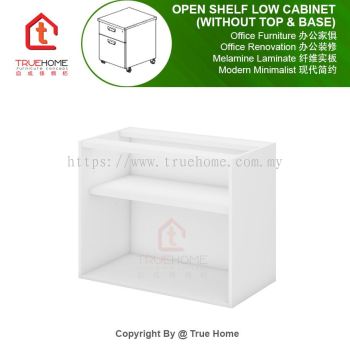 Open Shelf Low Cabinet (Without Top & Base)