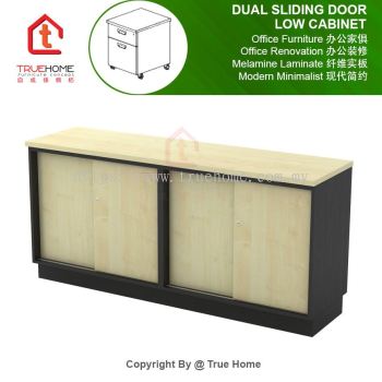 Dual Sliding Door Low Cabinet