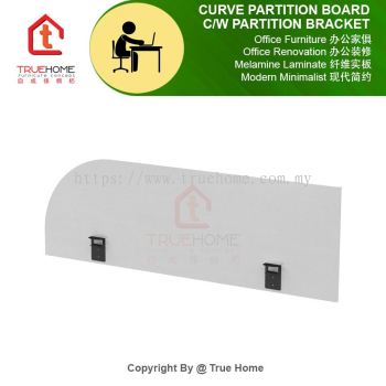 Curve Partition Board C/W Partition Bracket