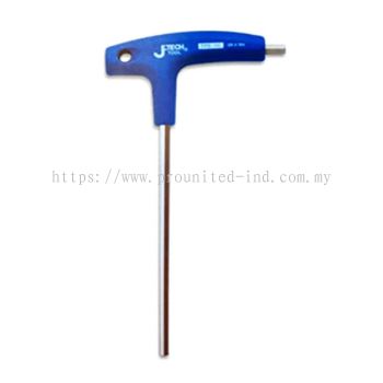 T Flat Hex Key c/w Plastic Handle